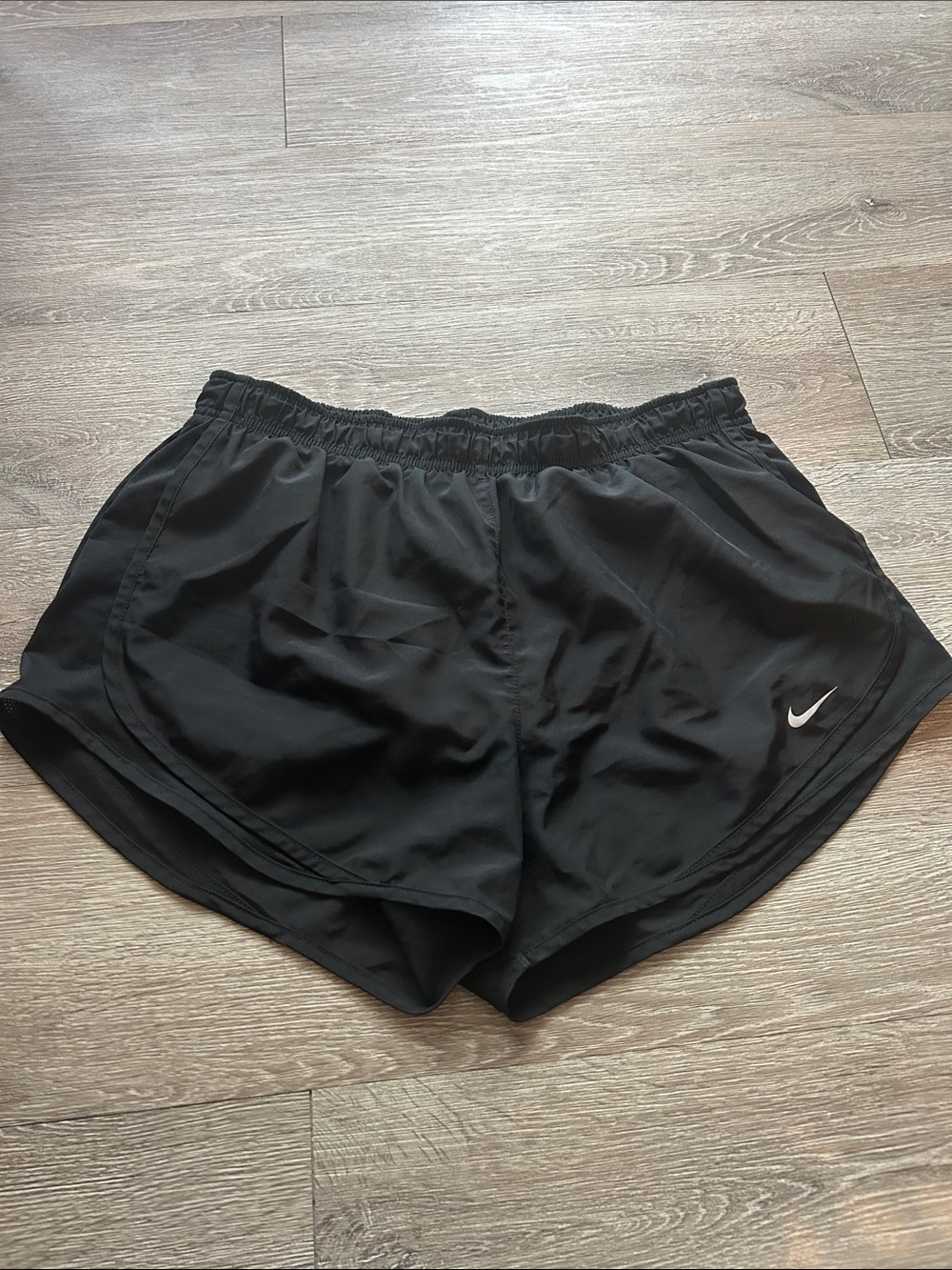 Nike Black Women's Athletic Running Shorts with Swoosh